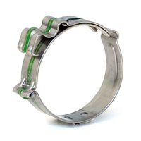 CLIC-R 96-260 GREEN HOSE CLAMPS STAINLESS STEEL
